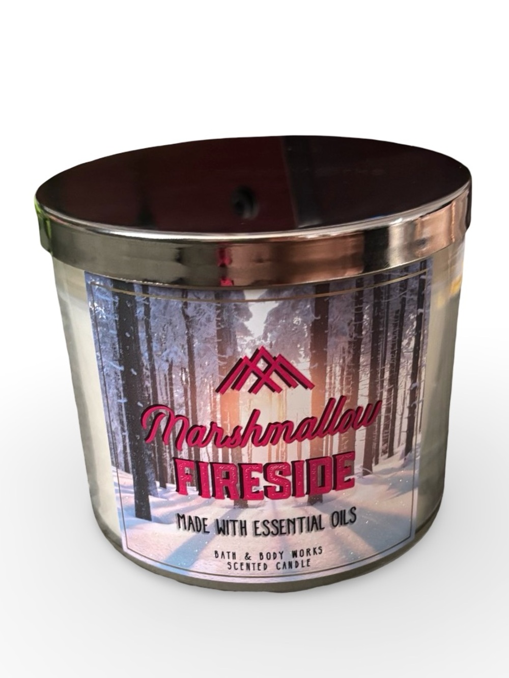 Bath & Body Works Marshmallow Fireside Scented Candle 3 Wick 14.5 Oz Large